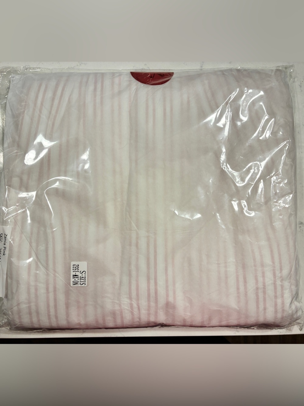 Zania Pink Stripe Ruched Breast Cotton Midi Dress Small NEW in bag - Picture 10 of 10
